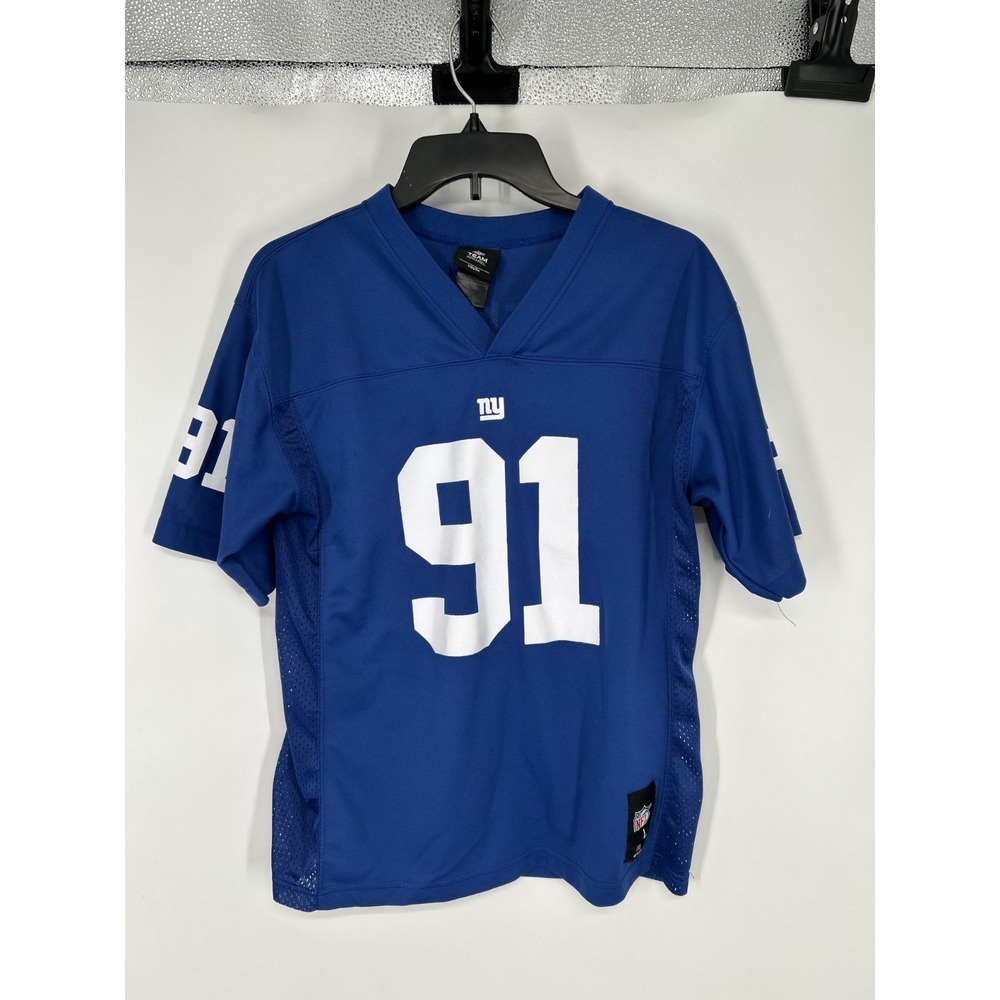 New‎ York Giants #91 Justin Tuck NFL Branded Jersey Youth Kids Boys Large 14-16